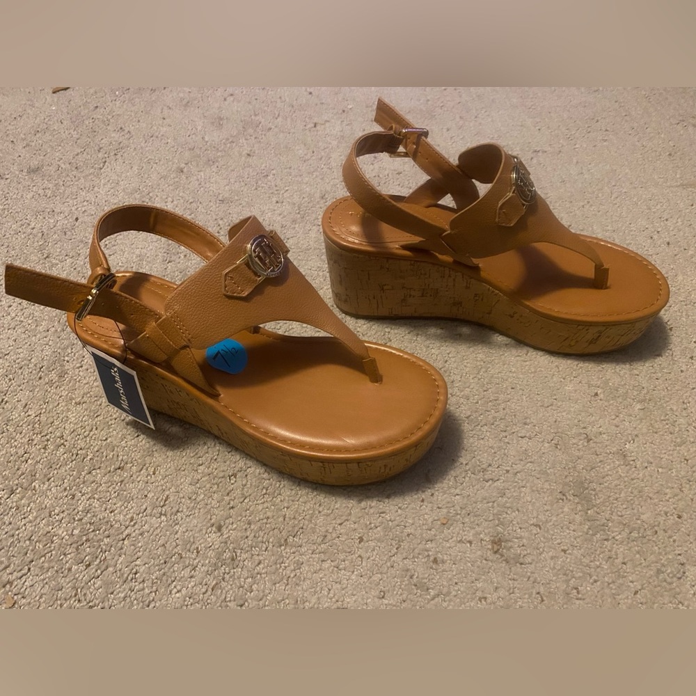 Tommy Hilfiger Heels \ Wedges. Never worn. Brand new!!  Size 7.5 Women’s.
